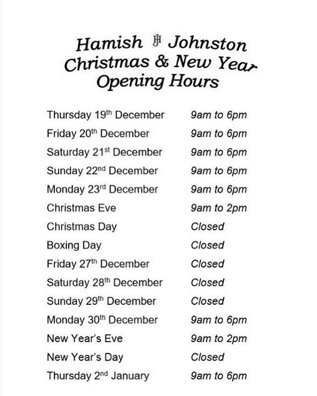We know it’s not the #prettiest post, but a number of friends and customers have been asking about our #Christmas Opening Hours. Well, your prayers have been answered! Also, apologies in advance for the queues, but we know it’s part of the Christmas charm 😇