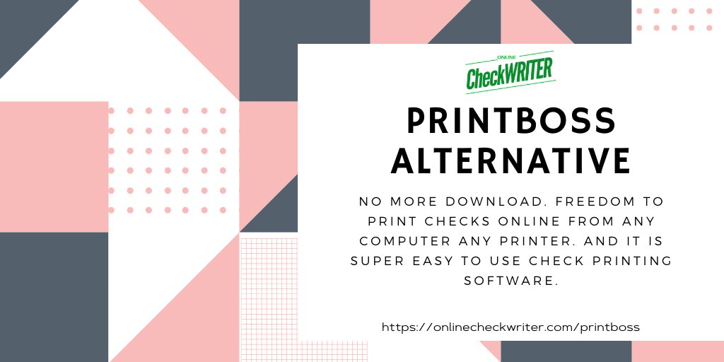 webcheckwriter's tweet image. onlinecheckwriter.com/printboss
No Validation coding required, Use any Check Paper
No Download Needed. Print Checks Online with a browser
Every check has its own statement #OnlineCheckWriter #Printboss #PrintbossOnline😇