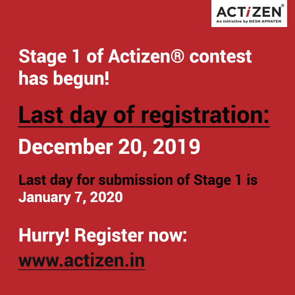 DeshApnayen's tweet photo. With exciting activities like an MCQ based quiz and a 15-minute community service task, we’ve made sure Stage 1 brings out your classroom learnings into practice!
Register today: https://t.co/I55X64iItu
#Actizen #DeshApnayen #ActizenContest #AgeOfActizens #Democracy2.0 https://t.co/hKGxL7q0Xj