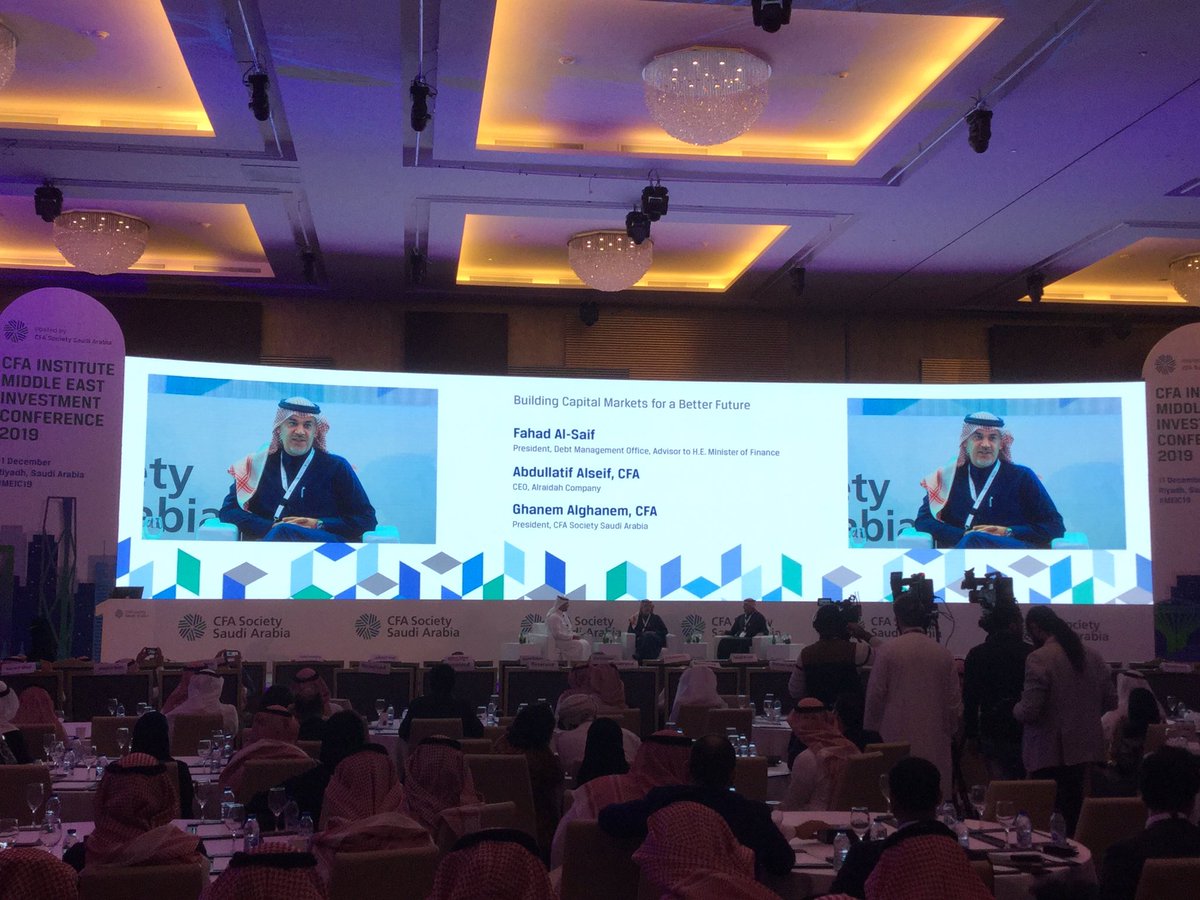 CFASaudi's tweet photo. First panel underway!
#Riyadh #MEIC2019 #investments #CFA https://t.co/dbGCoJ4IEG
