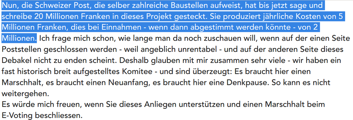 CCC_CH's tweet image. Cybervoting - @fgrueter / #parlCH: die @postschweiz hat bisher rund CHF 20 Mio. in die #Cybervoting-Eskapaden versenkt.

Der Grossteil dürfte an den spanischen &quot;Demokratie-Provider&quot; @scytl geflossen sein: auf der #EVoting-Einnahmeseite siehts knapper aus. parlament.ch/de/ratsbetrieb…