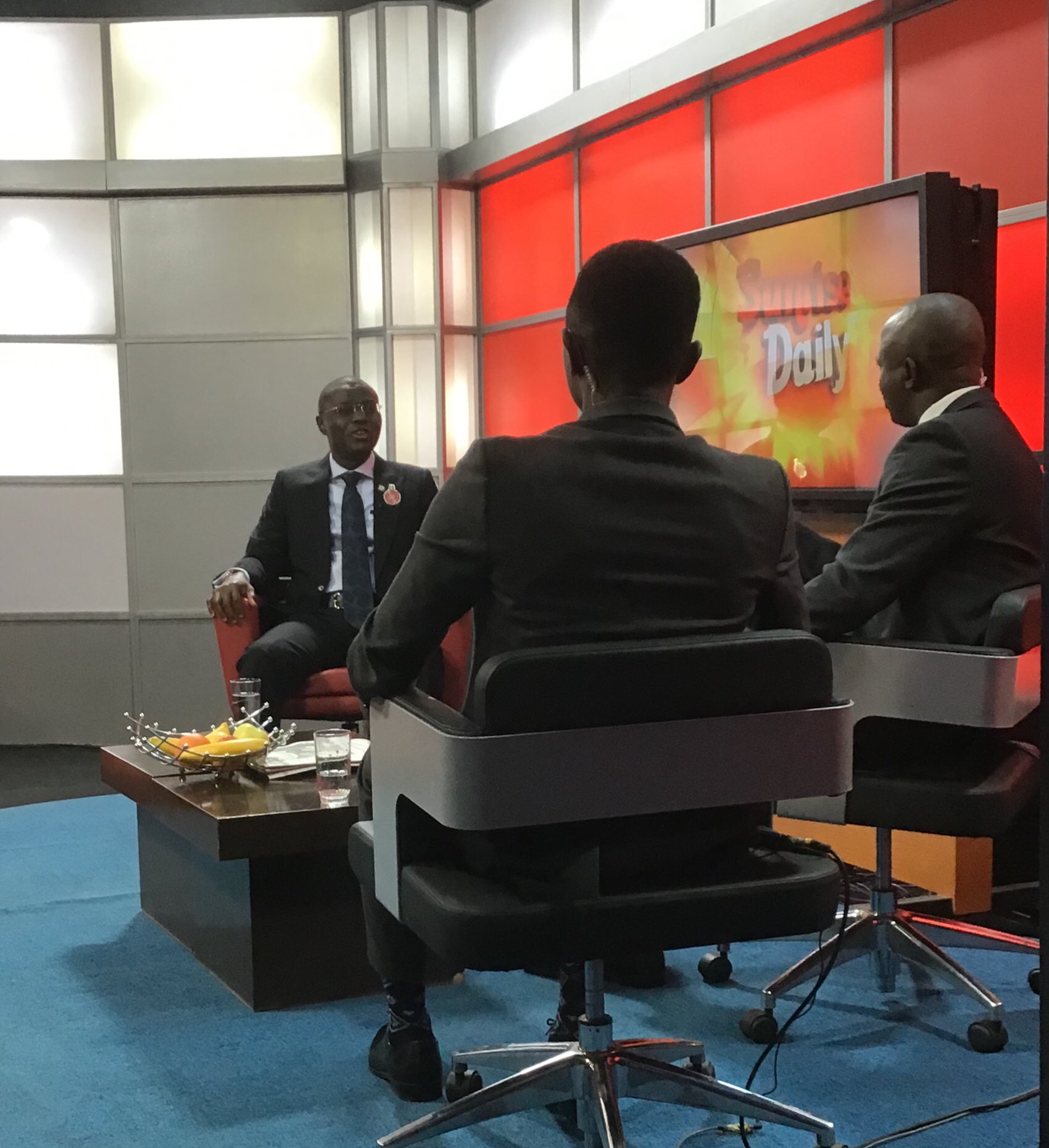 Sanwo-Olu At Channels TV Studio