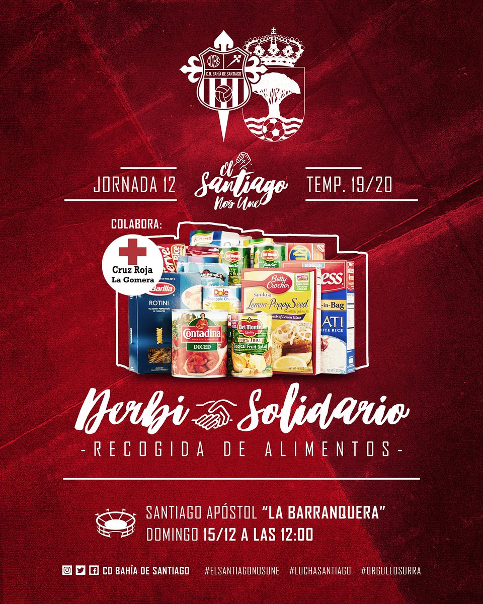 bahiadesantiago's tweet photo. Recuerda el Domingo tienes un cita solidaria #derbisolidario te esperamos en Playa de Santiago ❤️
#elsantiagonosune #derbisolidario #surras #alajero #playadesantiago #orgullosurra #futbolgomero #futbolregional https://t.co/dmDqvMW6ls