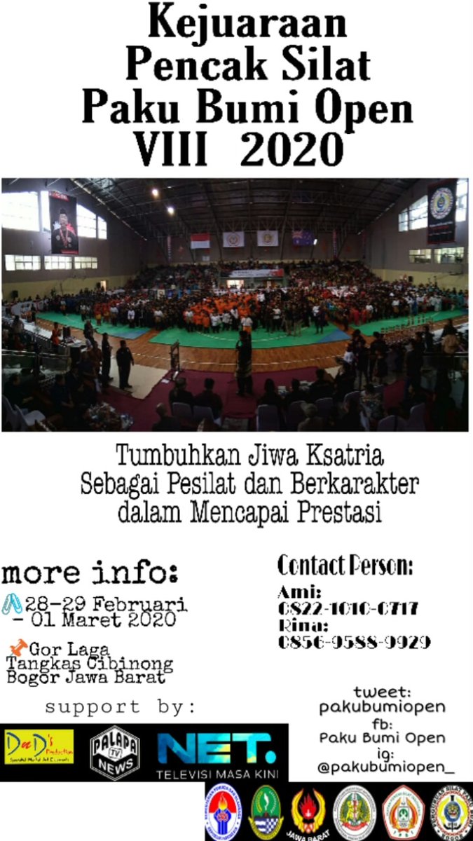 pakubumiopen's tweet photo. Segera daftarkan sekolah/perguruan/ club anda https://t.co/QPskbAaZvG