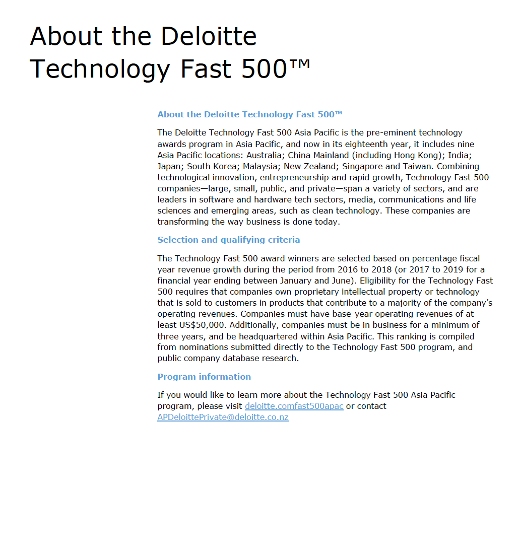 🎉 Happy to announce that <a href="/saas_labs/">SaaS Labs</a> (products: <a href="/justcall_io/">JustCall</a>, <a href="/CRforMarketers/">CallRoot</a>, <a href="/help_wise/">Helpwise</a>) is the 54th Fastest growing company in Asia Pacific Technology Fast 500™ by Deloitte with 1,367% revenue growth in the last 3 years.  #startups