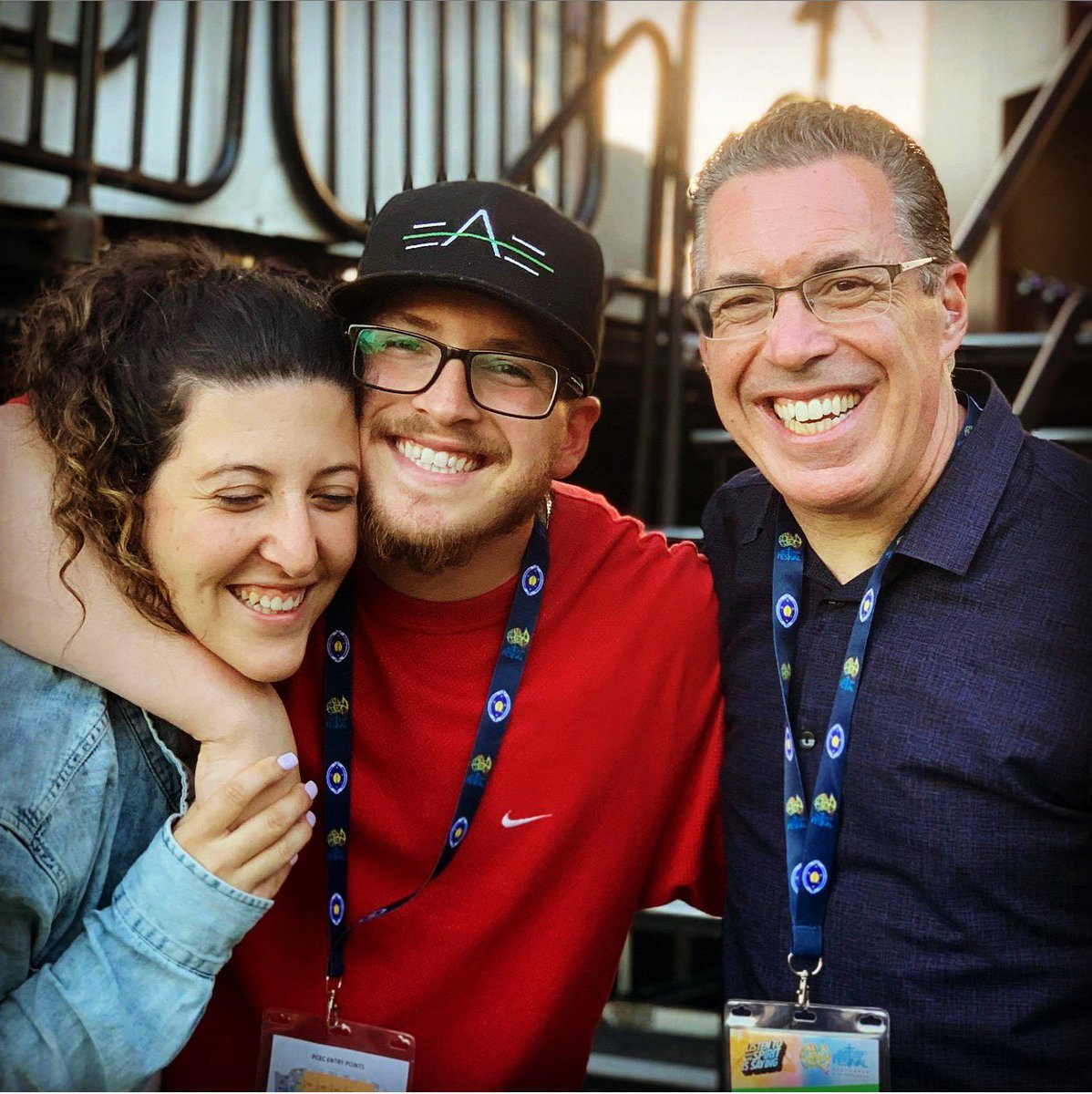 steveangrisano's tweet photo. I’m pretty much a “one man show” on the road but how awesome and what an honor to walk alongside my son. #comeholyspirit #jesusitrustinyou #acyf19 @j.sano_raps @acyf19 https://t.co/jETvz71SZJ