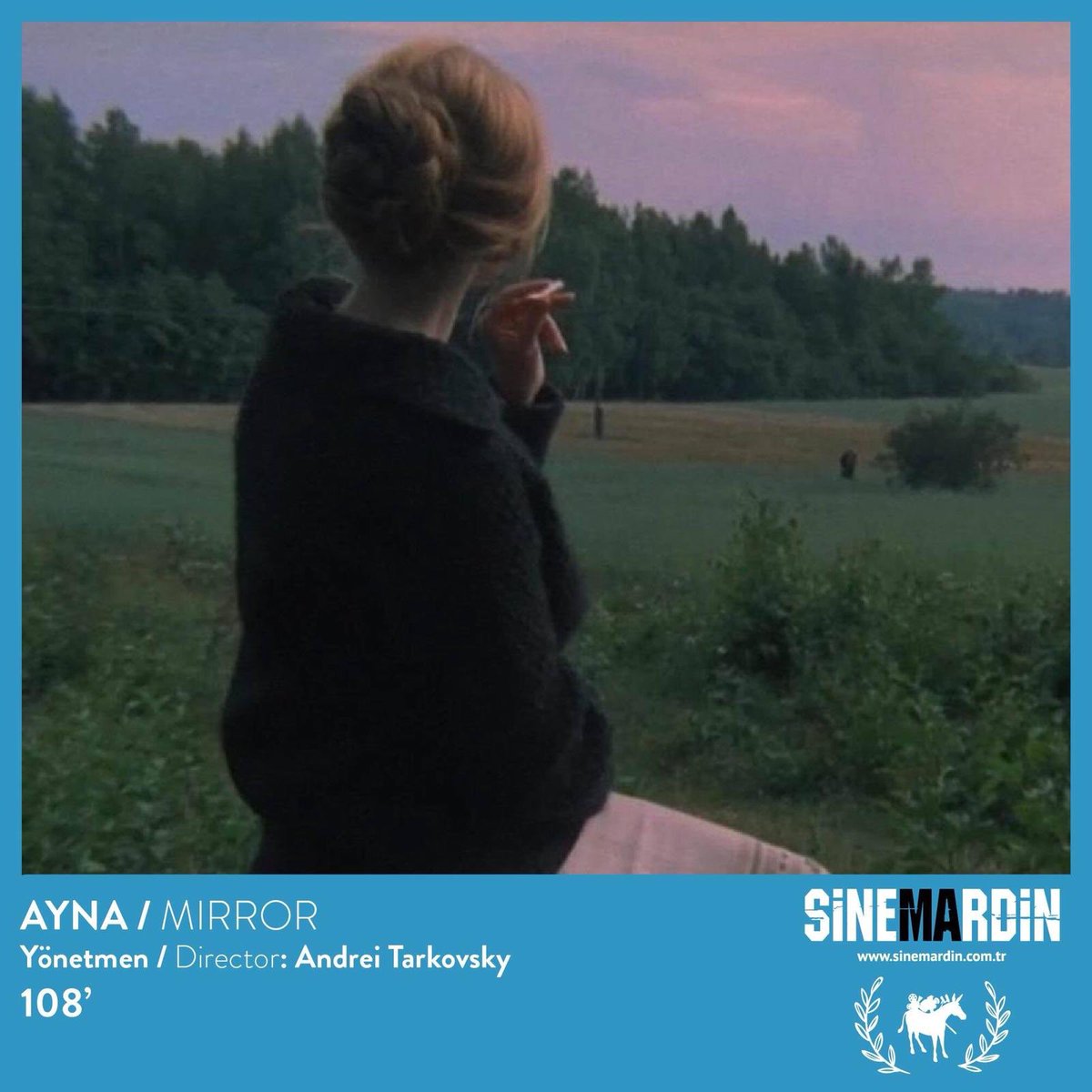 13. SineMardin Film Festivali bu sene seçkisinde dünya sinemasına damga vurmuş yönetmenlerin filmlerine de yer veriyor. Bu kapsamda Andrei Tarkovsky’nin 1975 yapımı Ayna filmi Cinemaximum sinemaları salon 2’de 13:00 seansında gösterimde. <a href="/sinemardin/">SineMardin</a>