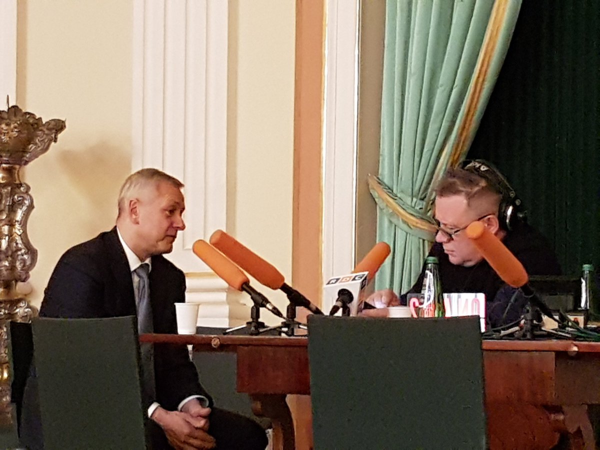 minister Marek Zagórski z redaktorem Grzegorzem Chlastą