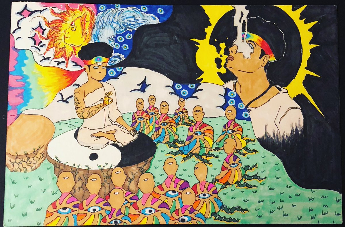 xCl0ud3dx's tweet photo. Me vs my art 🧑🏽‍🦱🧿 https://t.co/b12GCeniC3