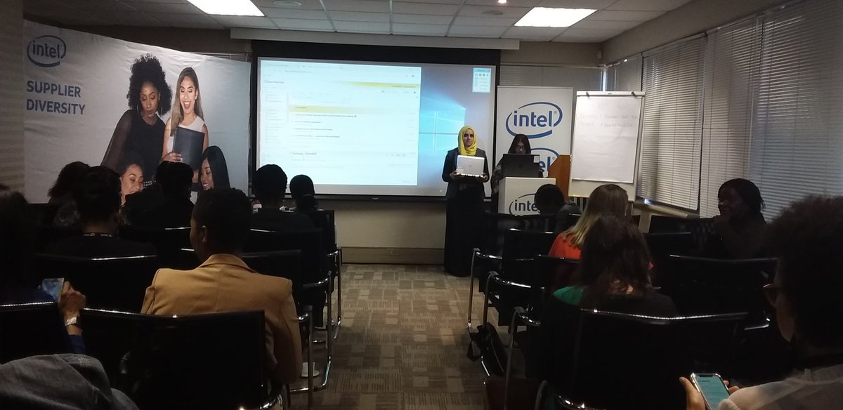 WEConnect_SA's tweet photo. The sun's out in Johannesburg and so are our #WomenBusinessOwners! Today we are at the @Intel_Africa offices in Woodmead for the #IntelSDWorkshop! https://t.co/rpHN1AICE9
