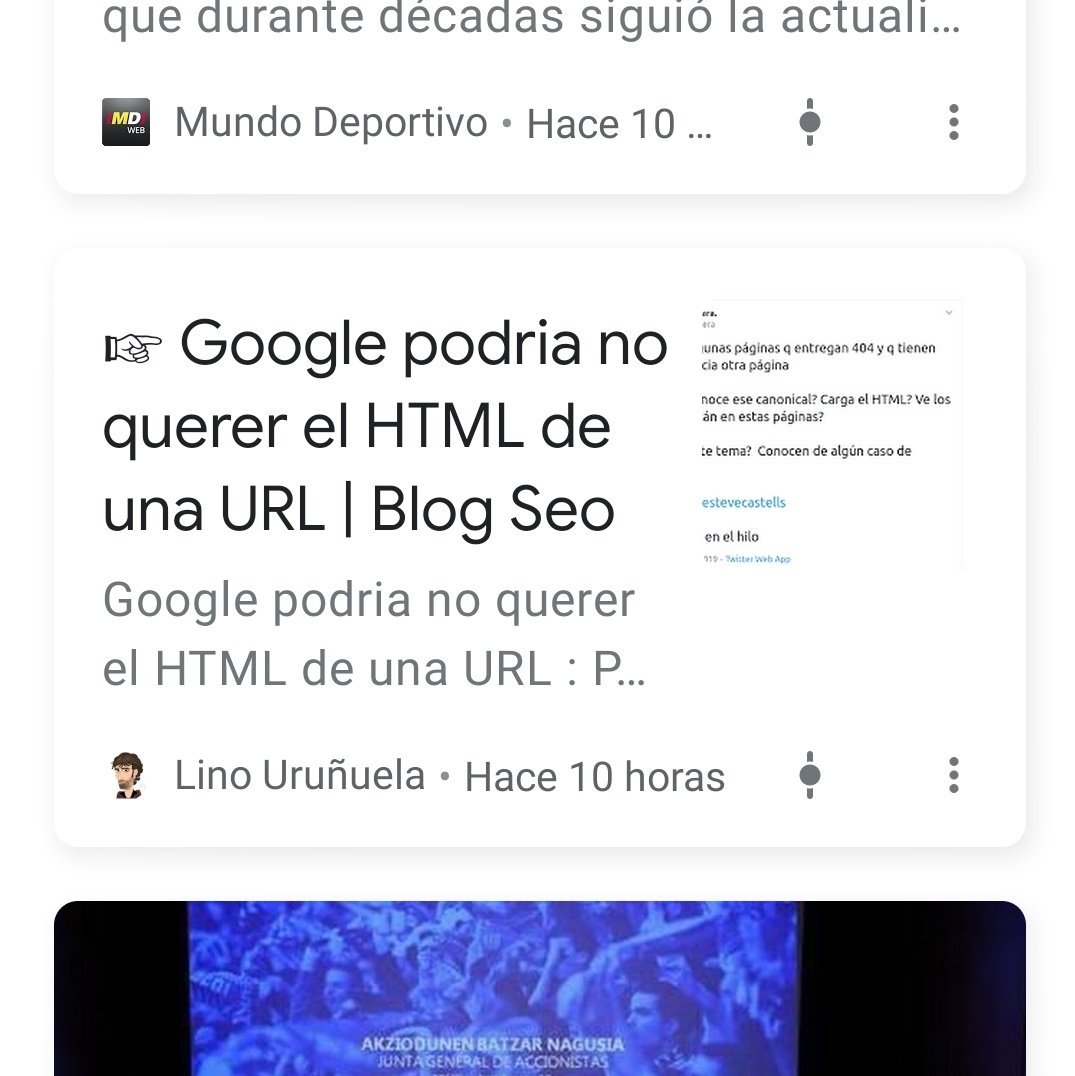 Iba siendo hora de que Google Discovery me sugiriese algo interesante. Este post de <a href="/Errioxa/">Lino Uruñuela</a> mola.