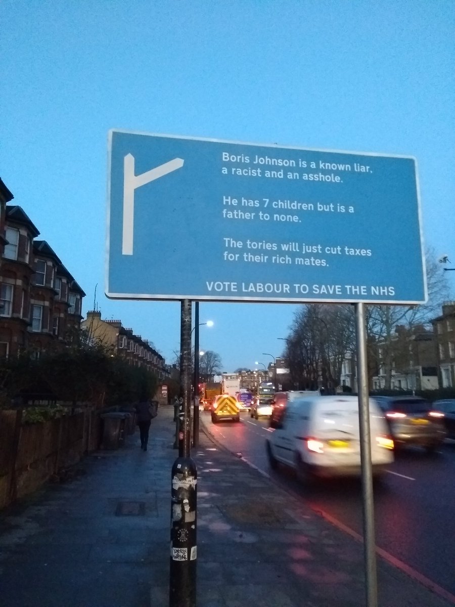 Proud to live in New Cross, South East London #toriesout <a href="/vickyfoxcroft/">Vicky Foxcroft 💙</a>