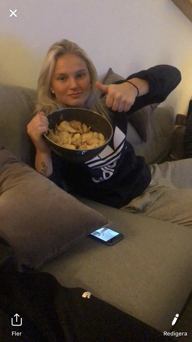 Det bästa vi har i laget är fan vår gymgrupp-chatt där man checkar in med en selfie