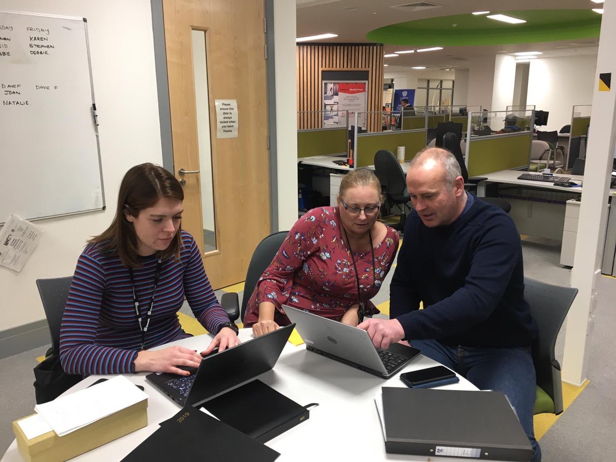 PeteJamiesonDWP's tweet image. A busy day in #Merseyside. Over in #Liverpool #City office we welcome Peter and Rebecca from the #Earlyintervention team. They have joined us to offer advice and support to customers who are experiencing difficulties with their housing and finances.