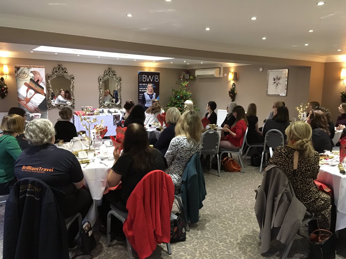 Thank you to everyone who joined us yesterday for our Xmas lunch & the last @BWIB1 meeting of year, where we had the pleasure of hearing how chocolate is made, by our fantastic speaker Mervi from @belflairchoc. #chocolate #networking #womeninbusiness