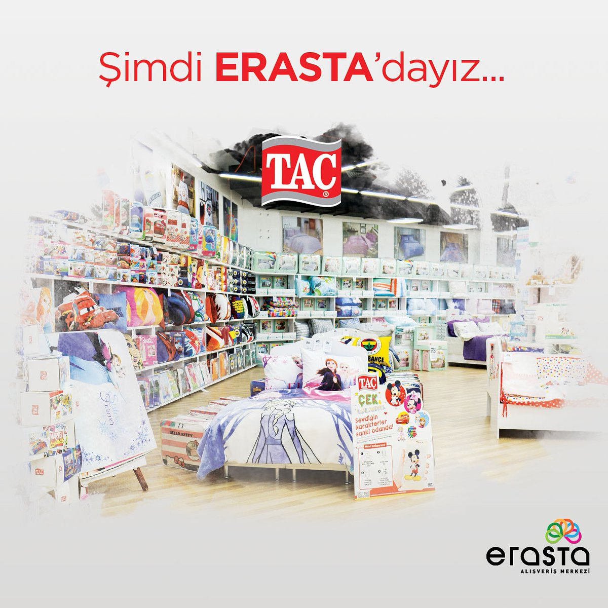 Taç mağazası şimdi Erasta Avm'de!
#taç #evmodası #erastaavm #antalya