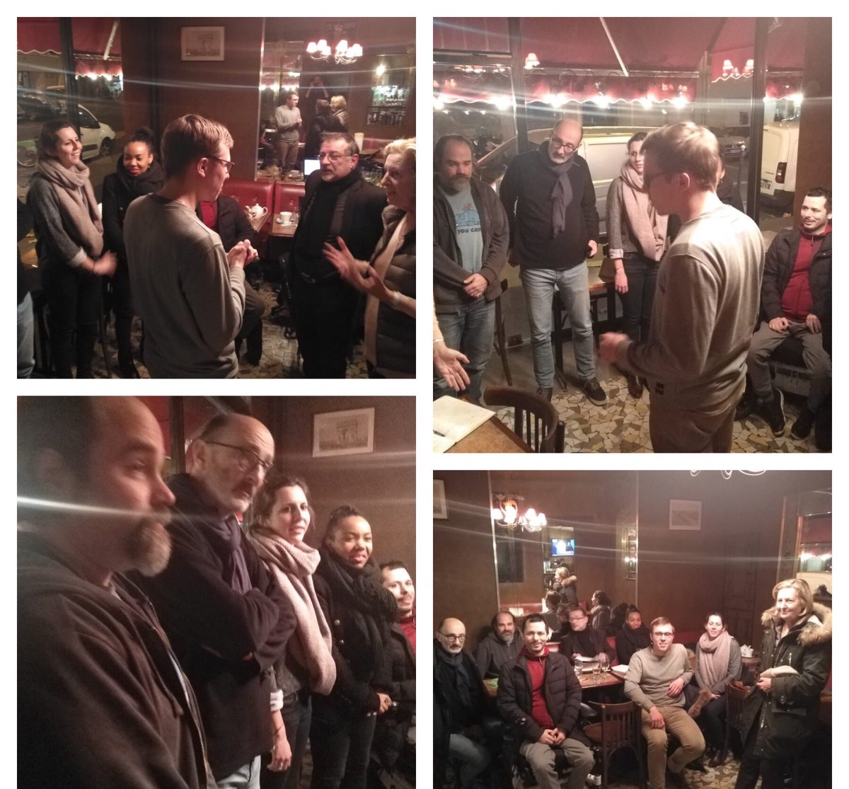 Generations17e's tweet photo. #Generation_s =
#Militant : Après la manif debrief en #comité pour Paris 17 ✊
#Innovant : On a testé le debat mouvant autour des #retraites 👍Accueillant: Tous ceux qui veulent faire avancer leurs #idées sont les bienvenus! Et Welcome Nicolas! https://t.co/r9UfDU5yeN