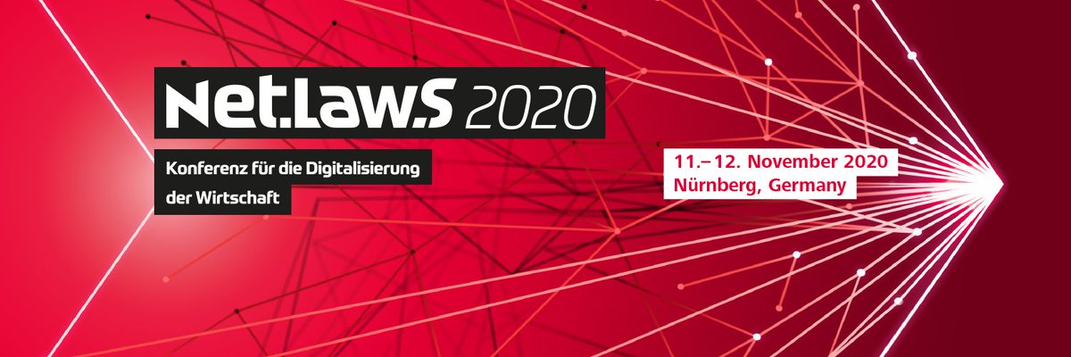 #netlaws - Safe the Date: 11 und 12. November 2020! #nls20 #Digitalisierung #Recht #Wirtschaft #IoT 
netlaws.de