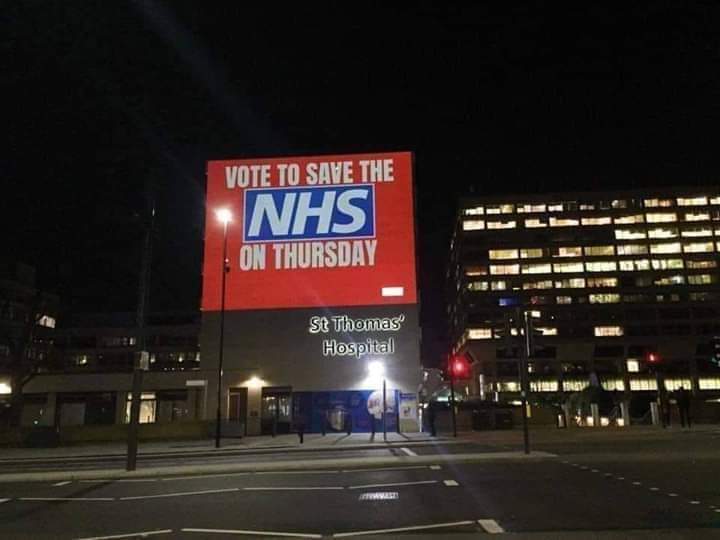 St Thomas' Hospital in London. #VoteNHS #JC4PM #GetTheToriesOut #VoteCorbyn