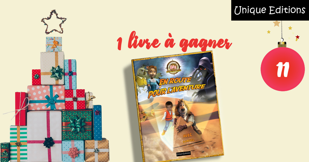 UniqueEditions's tweet photo. Jour 11 ✨CALENDRIER DE L'AVENT✨ ! 🎁 A gagner aujourd'hui : le livre personnalisé "En route pour l'aventure " 🎁 ! 
Pour participer : 
1- Soyez fan de notre page FB
2- Likez et commentez 
3- Invitez vos amis.
Tirage au sort demain matin !
Bonne chance🍀
https://t.co/Rm2U0RCcSL https://t.co/ZJGUF1dxhS