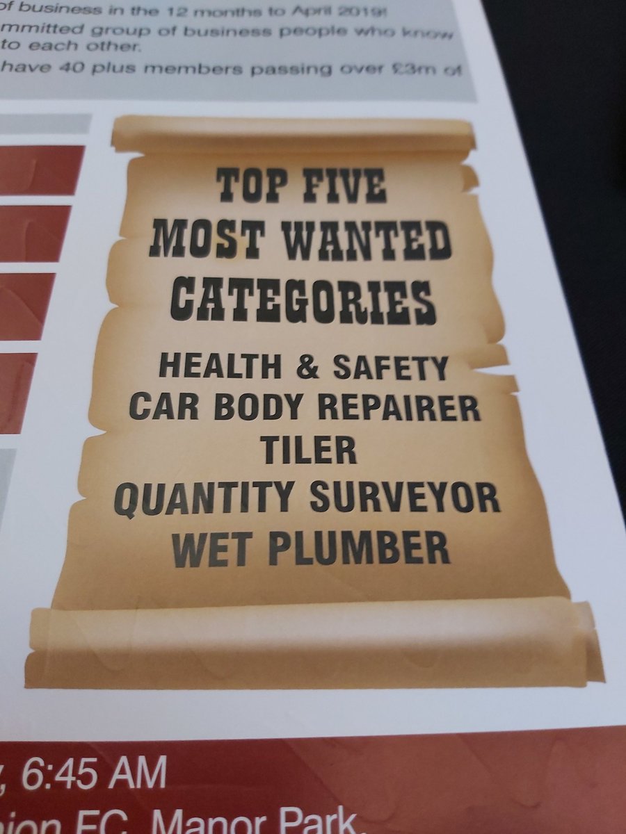 renaissance_bni's tweet photo. Looking to invite 
#healthandsafety 
#CarBodyRepairer 
#Tiler
#QuantitySurveyor
#Wet #Plumber https://t.co/G5NVsWoaet