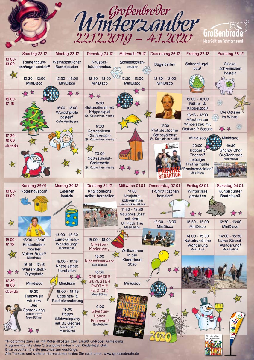 MeerZeit's tweet photo. Der #Großenbroder Winterzauber steht vor der Tür! ✨😍🌟Freut Euch auf ein zweiwöchiges #Programm von Sonntag, 22. Dezember, bis Samstag, 4. Januar. Hier habt Ihr alle Termine im Überblick 👇 https://t.co/cyQK3k91nz