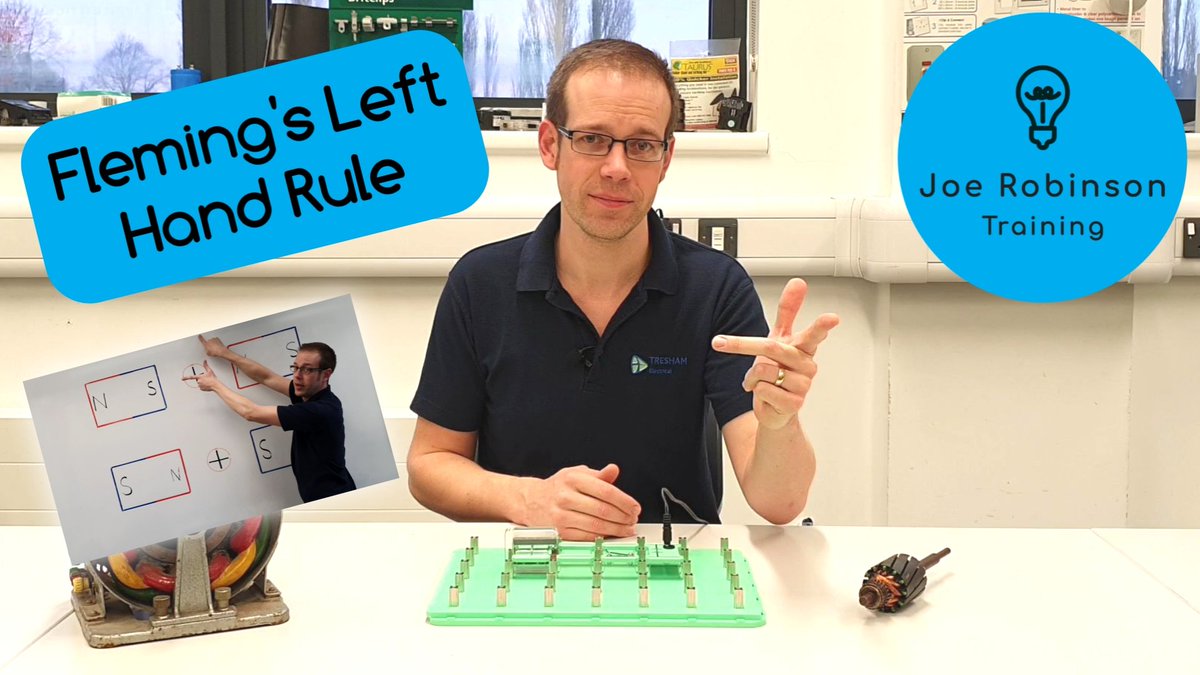 JoeR_Training's tweet photo. https://t.co/Gwaz5Vqq7K please click the link above to view my latest video on Fleming's Left Hand Rule made using the excellent #Locktronics components from @MatrixTSL. #electrical #science #apprentices @cityandguilds @EAL_Awards https://t.co/3R5fX533jq