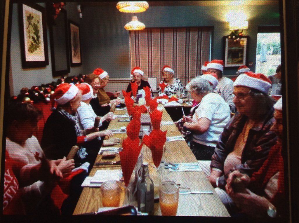 Tesco Amersham - celebrating Xmas with the rock community club at the white hart chalfont st giles yesterday.