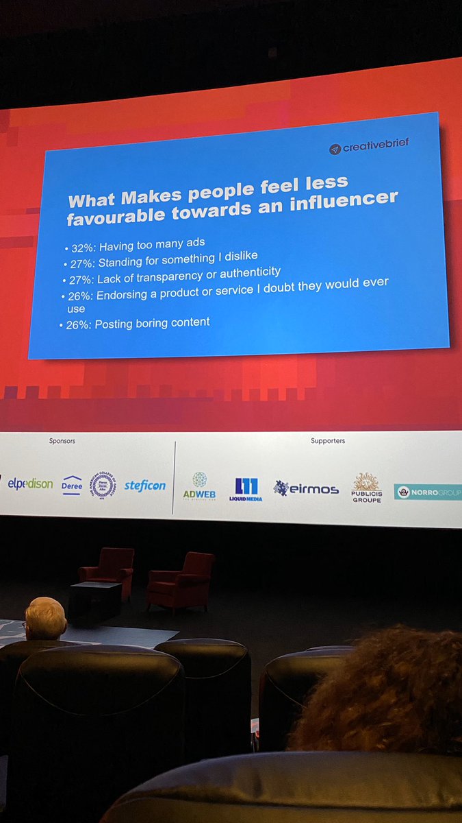 Potouroglou's tweet photo. @nickykc great insights on โfreeloadersโ aka influencers! #imc19gr https://t.co/qWf72H9vwy