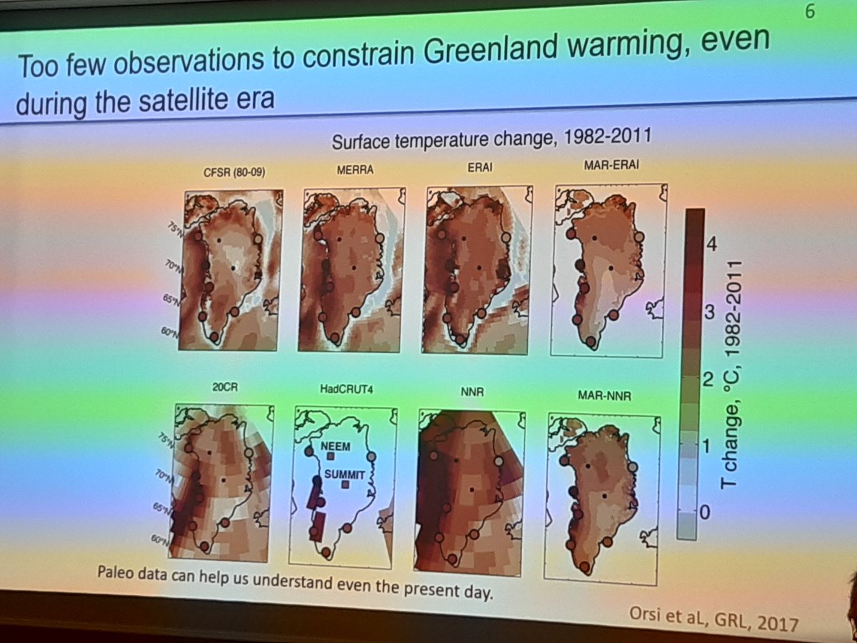ArcticOVSQ's tweet photo. #ArcticWeek2019 Day 3 is starting now with a talk of @JeanneScao and Anaïs Orsi from LSCE @uvsq @UVSQ_Research about global warming in Arctic area. "We need more data about Greenland past climate, including from paleoclimatology" @francediplo @RoyalSegolene #AW19 https://t.co/ZfwqDUOUDS