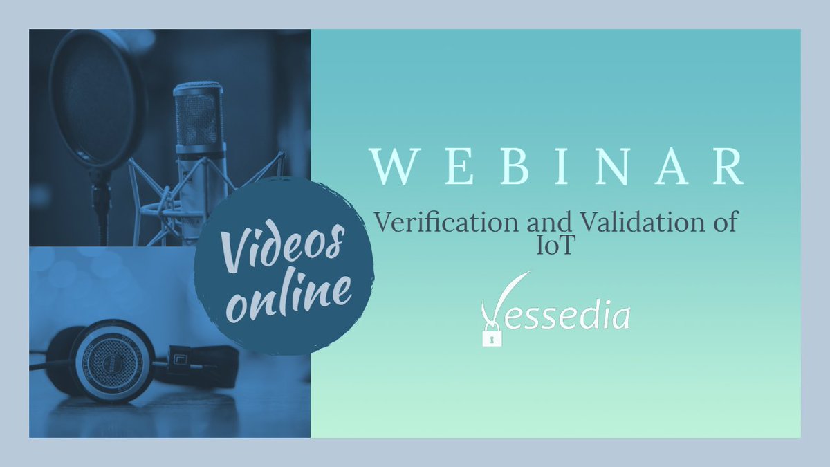 Video presentations of the webinar 🎙“Verification and Validation of IoT” organized by <a href="/VESSEDIA_H2020/">VESSEDIA_H2020</a> are online available: vessedia.eu/news/vessedia-…  
Each topic explained in 5 minutes. Take a look at the results of <a href="/VESSEDIA_H2020/">VESSEDIA_H2020</a> 
#webinar #security #IoT <a href="/euvation/">EUVATION - Spotlight on European Innovation</a>