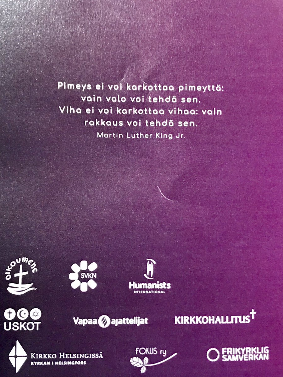 mikayrjola's tweet photo. Aika laajalla pohjalla vihapuhetta vastaan. #svkn #helluntaikirkko #vapaa-ajattelijat #humanistit @JariTaponen @Opetushallitus @HelsinkiPoliisi @USKOT_foorumi @VapariLiitto @husu78 @kirkko_evl @Kirkko_HKIssa https://t.co/6fqe3hnpmj