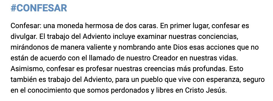 AdventWord's tweet image. #AdventWord #Confess #Confesar #Konfese