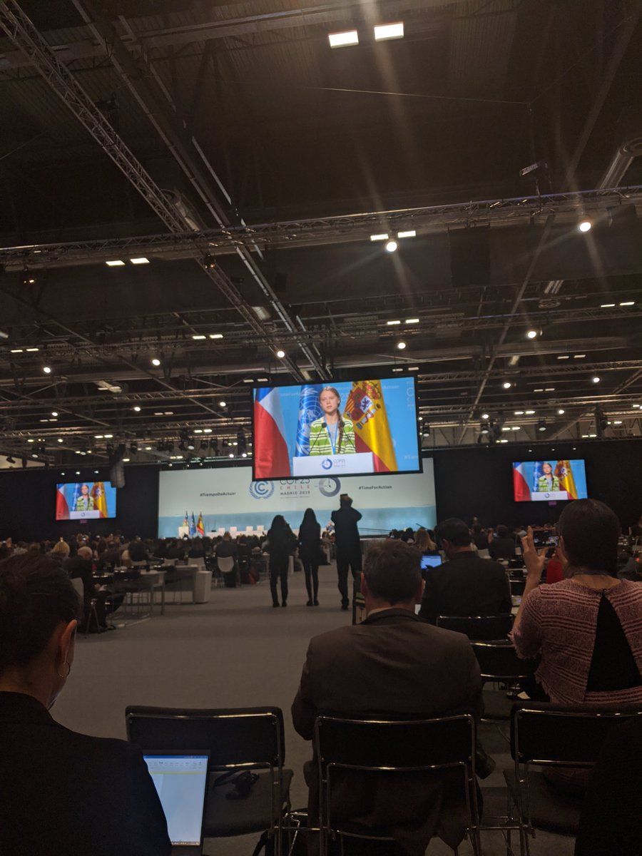 "How do you communicate this without sounding alarmist? I would really like to know". At the High Level Event on Climate Emergency this morning - #COP25 #COP25Madrid