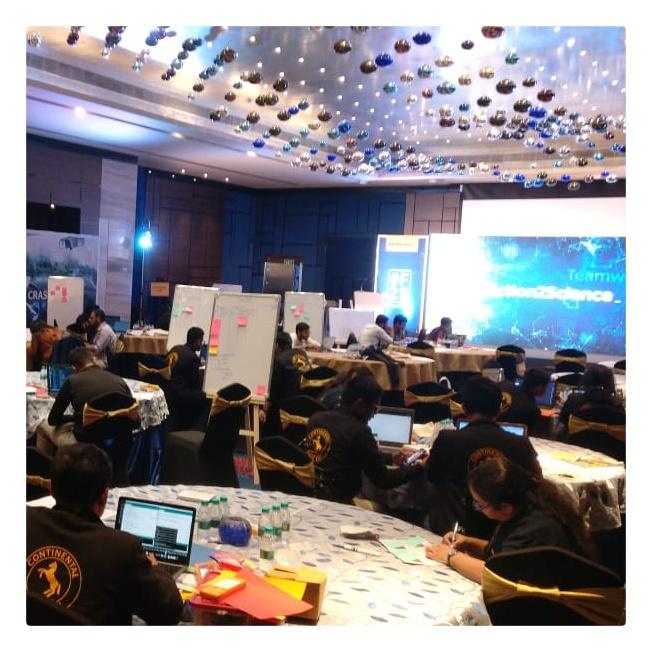 PepperIntComm's tweet photo. Flagging of #Continental's first #Fiction2Science #hackathon in #India 
Live from #Bengaluru https://t.co/v76di1asBk