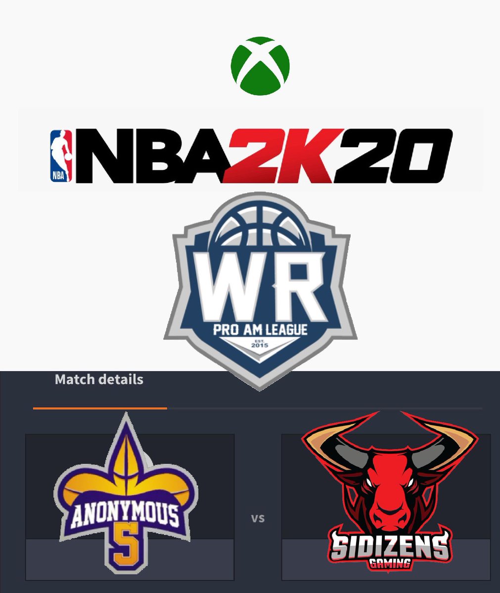 Sidizens's tweet photo. #SidizensGaming @nba2k squad kicks of their season in the @wrproamleague @xbox 1 Open vs #anonymous5
Letβs Goooo https://t.co/hxLRtG4xL9