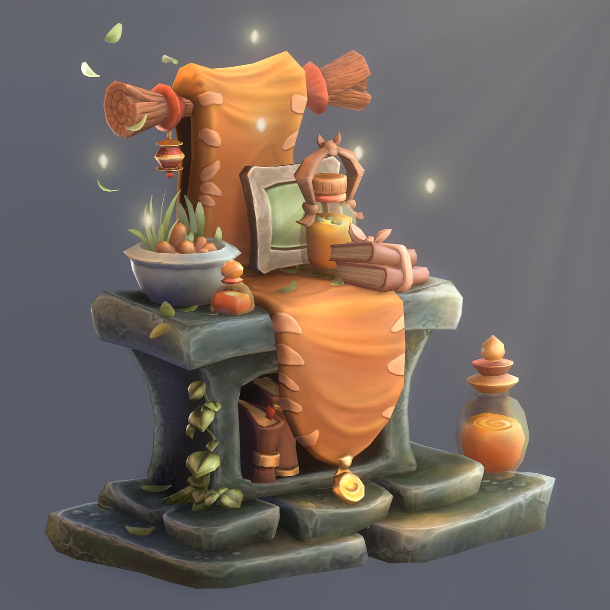 XStriga's tweet photo. My style changed so much this year!🤩 I started #handpainting my #3Dmodels and also generate parts of my textures in #Substancepainter. For me, that's the fastest workflow for #stylizedwork so far 😊 There's so much more to learn! 

#Artof2019 #gamedev #gameready https://t.co/iJMqdT0GJu