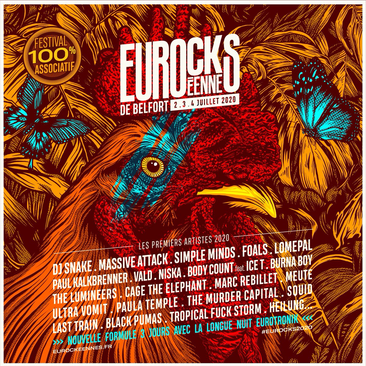 eurockeennes's tweet photo. Les premiers artistes 🔥
Nouvelle formule 3 jours avec la longue nuit Eurotronik ✨
⬇️⬇️⬇️

#eurocks2020

https://t.co/ME33E30rja https://t.co/WGDtgpP4zm
