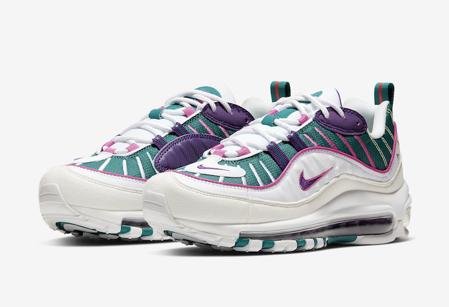 purple and white air max 9