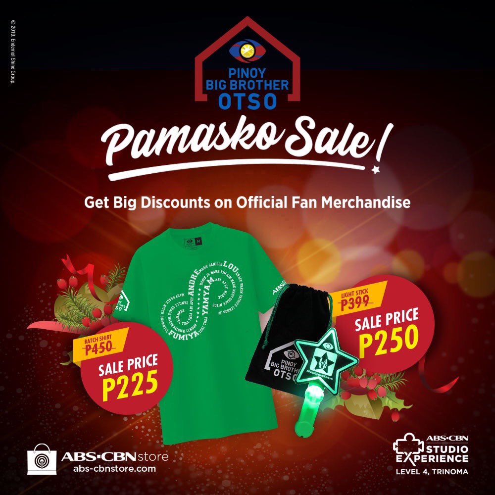 JELAYPILONES08's tweet photo. Isang malaking pamasko ang handog namin sa mga fans ng #PBBOtso ! This holiday season, you can now get your batch shirts and light sticks at discounted prices! Batch shirts are now PHP 225 each (original price: PHP 450) and Batch Light Sticks are now PHP 250 each https://t.co/AqwMxlYxzu
