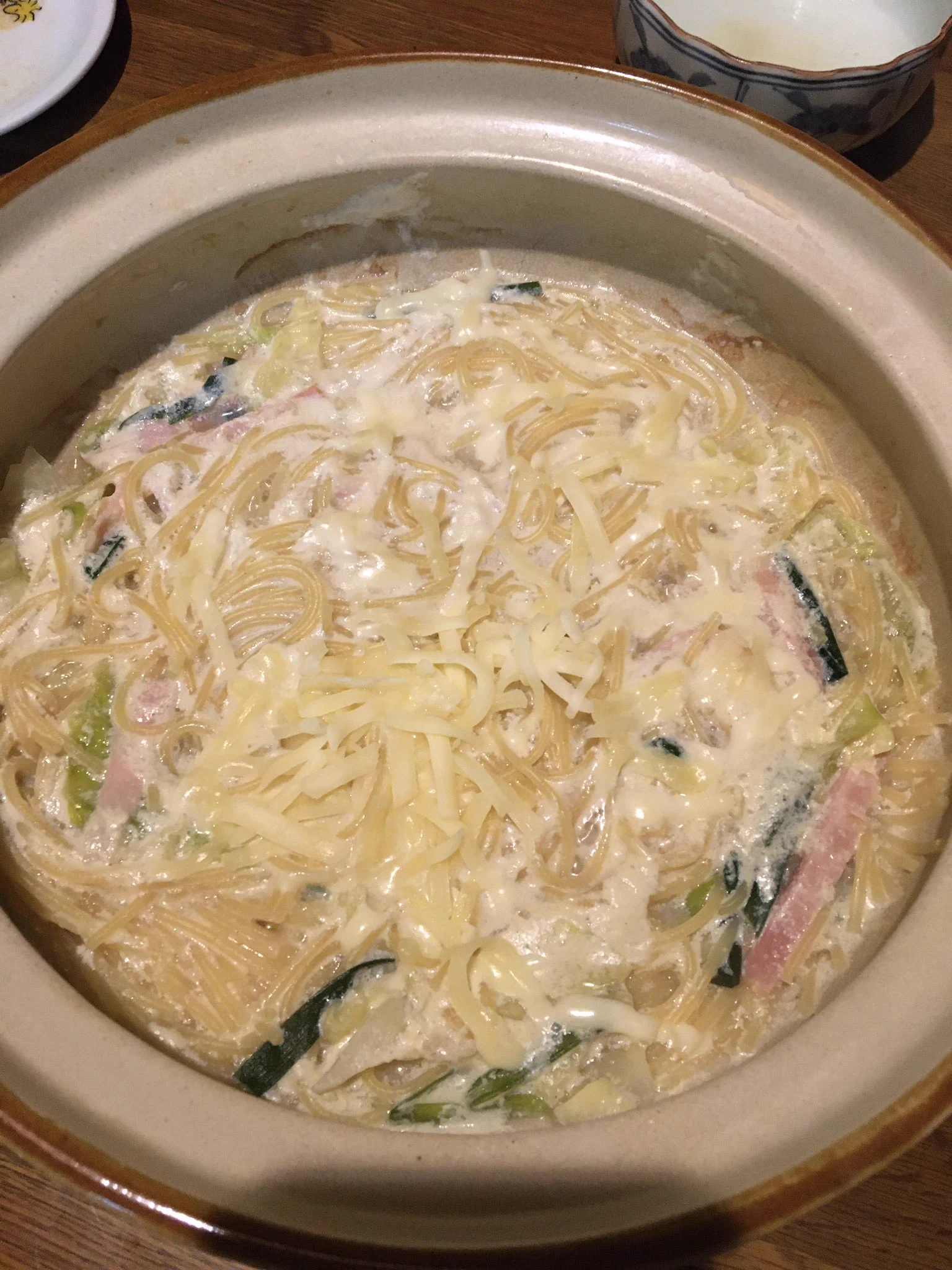 カルボナーラまで作りました。美味しかった！  