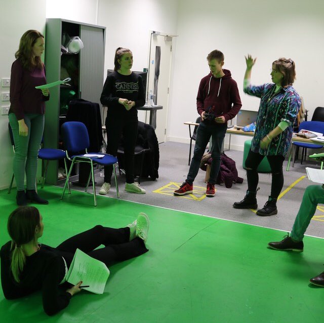 LucindaSinclai1's tweet photo. #BTS at the script read and rehearsal on location before filming ‘Pink Orange Red’ #shortfilm https://t.co/rbbZHH2lKp