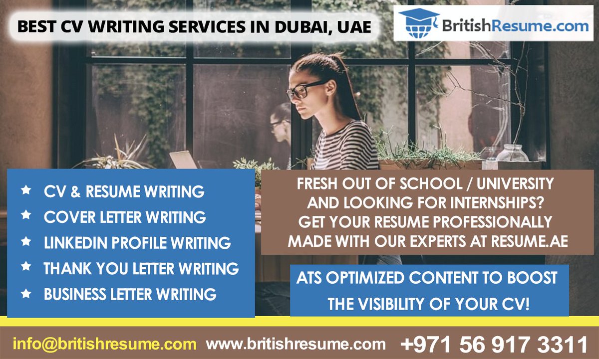 britishresume1's tweet photo. Professional CV Writing services in Dubai, Sharjah, UAE | 043554850/0569173311 https://t.co/wYga4e3rxX
#resumewriting #cvwriting #resumecvwriting #cvmakers #resumemakers #professionalcvwriting #professionalresumewriting #businesscvwriting #professionalbusinesscvwriting #cvmaking https://t.co/glbwGD2PW4