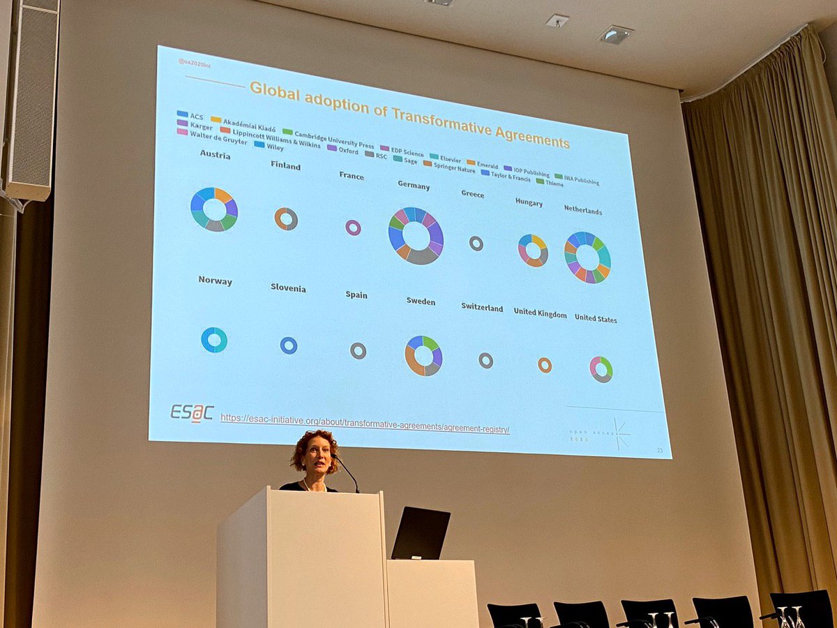 OAAmbs's tweet photo. Next up @ColleenCampbe11 introduces the @oa2020ini 
initiative and the transition to #openaccess through #transformativeagreements https://t.co/8CuAAygN7e