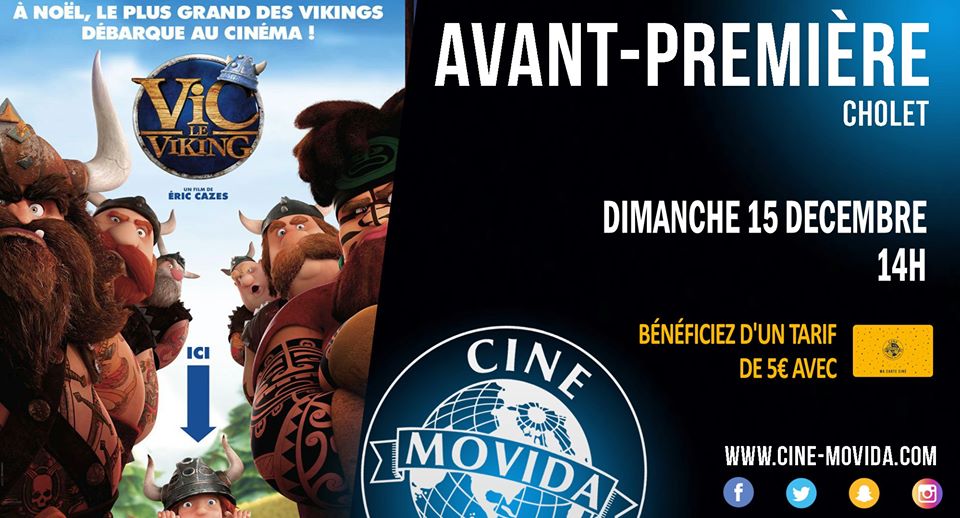 Avant-première de "Vic le Vicking" ce dimanche 15 décembre à 14h !