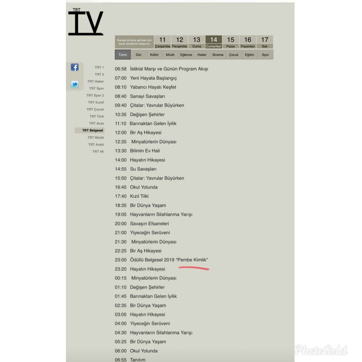 "Pembe Kimlik" TRT Belgesel'de....

"Pembe Kimlik" isimli belgesel filmimiz 14 Aralık Cumartesi günü saat 23.00'de TRT Belgesel ekranlarında izleyici ile buluşacak.

Yönetmen: Tolunay Tekmek 
Görüntü Yönetmeni: Abdurrahman Demir 
Danışman: Dr. Öğr. Üyesi Burak Türten