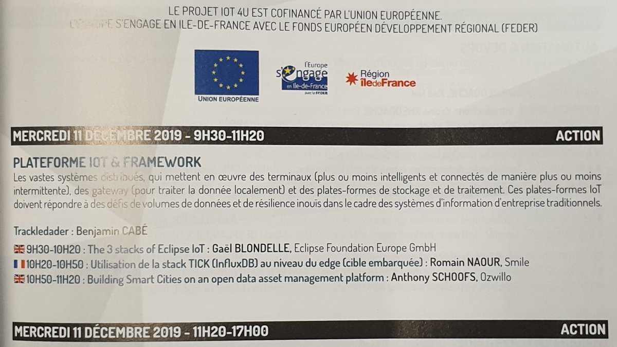 Ne manquez pas l'intervention de notre Directeur des Opérations ce matin à l'Open Source Summit <a href="/OSS_Paris/">Open Source Summit</a> pour en savoir plus sur notre démarche ouverte dans la construction de territoires intelligents #SmartCity