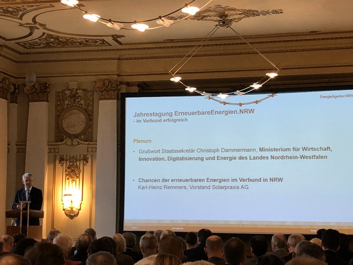Jahrestagung der <a href="/EANRW/">R1</a> - NRW Staatssekretär Cristoph Dammermann beschreibt eindrücklich die vielfältigen ToDos zu Klima, Energie, Forschung und NRW.