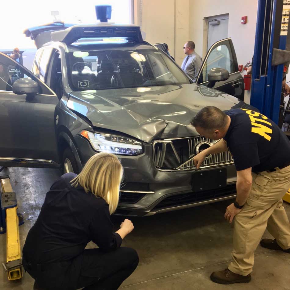 NTSB_Newsroom's tweet photo. The full NTSB report on the March 2018 fatal collision between an Uber automated test vehicle and a pedestrian is now available: https://t.co/bH2sdJNFdS https://t.co/SQgmbjYCtc