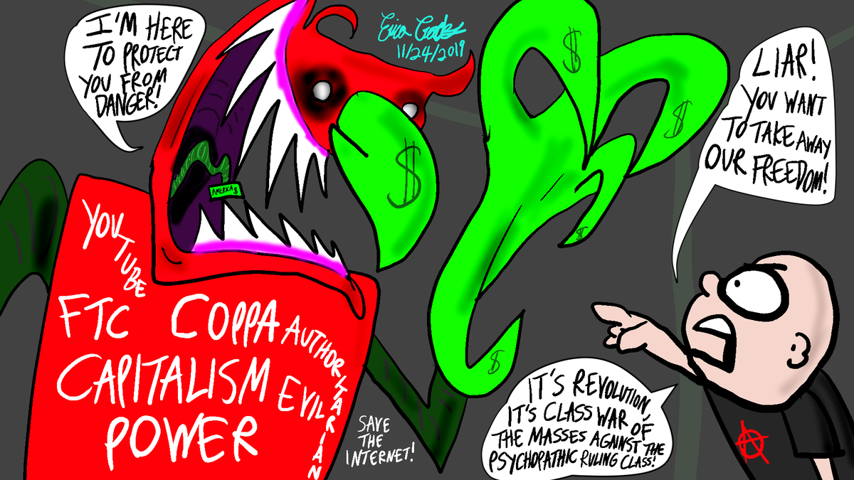 crooks_erica's tweet photo. #YouTubeWalkout Day 2 Dec 10 - 13 #youtube #youtubecoppa #coppa #savetheinternet #NetNeutrality #youtuber #youtubers #youtubechannel #coppapocalypse #coppaiscensorship #takebackyoutube #webcomic #webcomics #satire #internet #socialmedia #takebacktheinternet #powertothepeople #now https://t.co/DGlOtpR24y